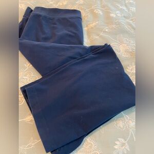 Lands' End Starfish Knit Dark Blue Flare Pants